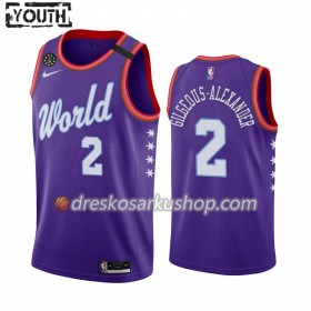 Dječji NBA Dres Oklahoma City Thunder Shai Gilgeous-Alexander 2 Nike 2020 Rising Star Swingman